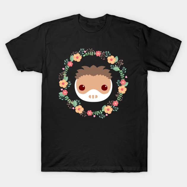 Cute Chibi Hannibal with Flower Crown T-Shirt by OrionLodubyal